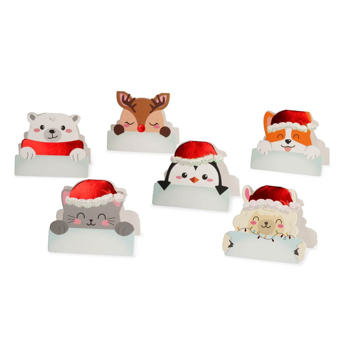 Legami - Weihnachtliche Tischkarten 12er Set