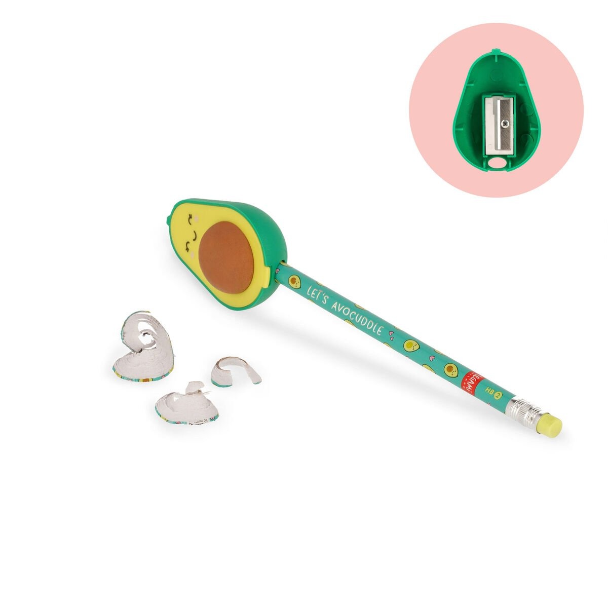 Legami - Anspitzer mit Radiergummi Avocado