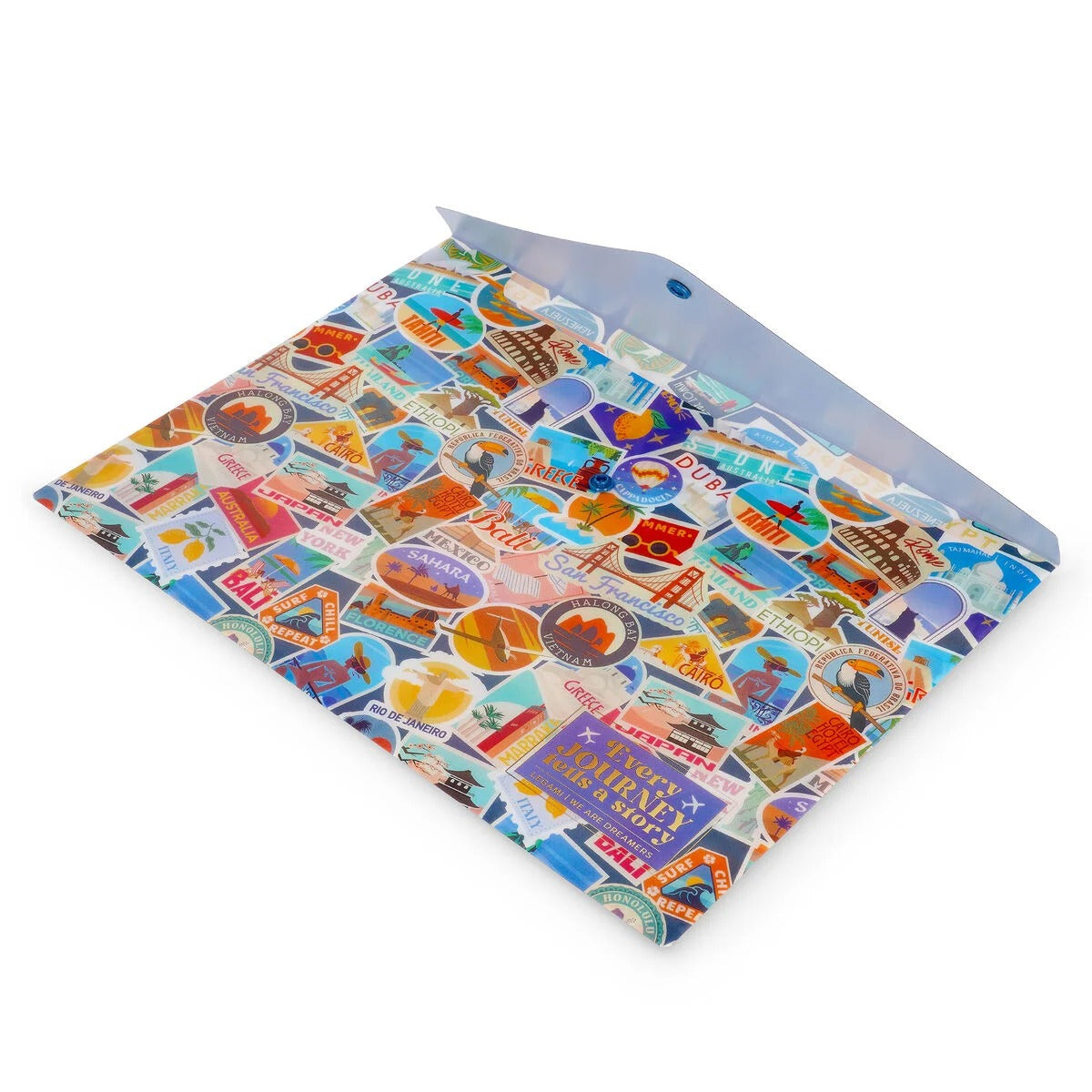 Legami - Dokumentenmappe Travel Stickers