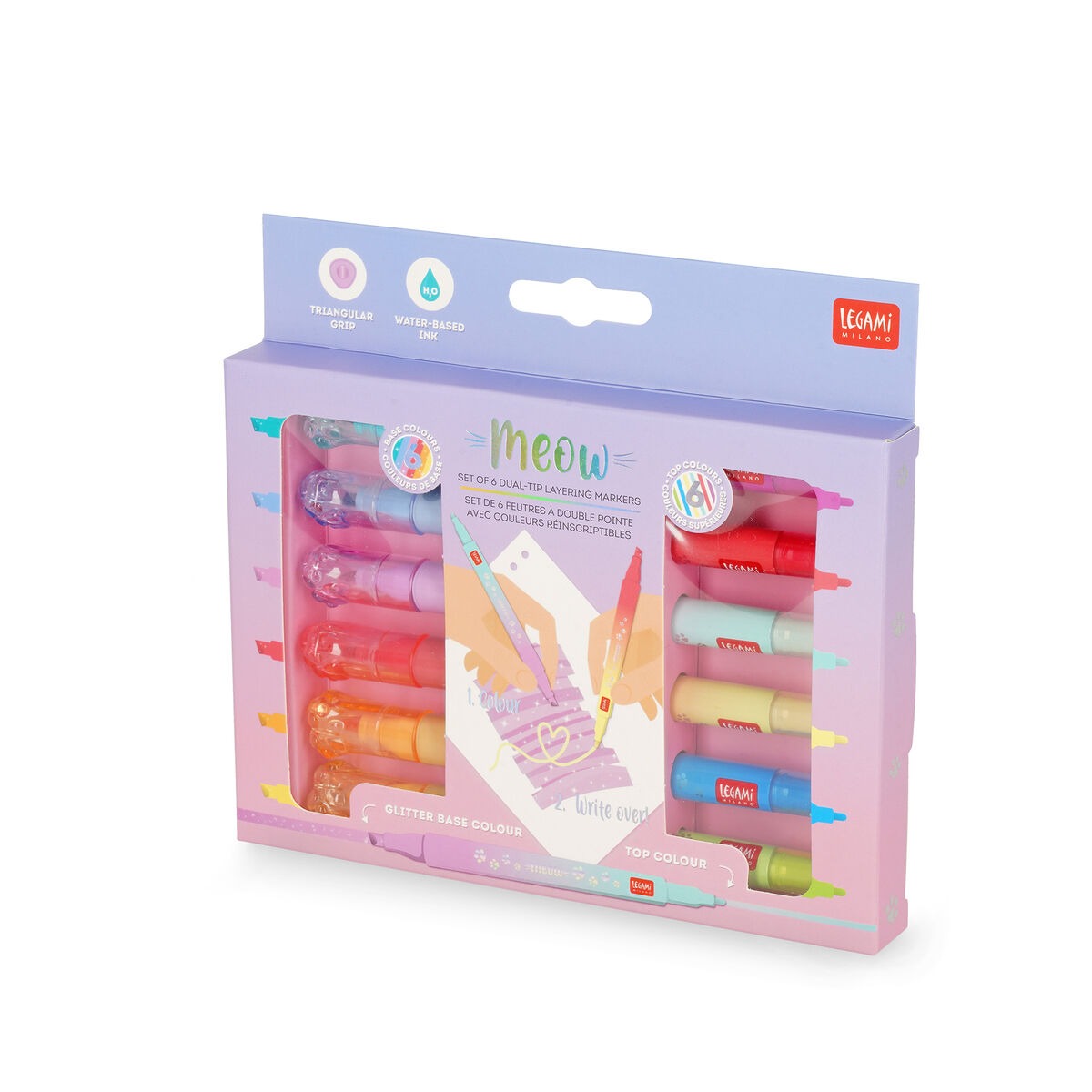 Legami - Marker Dual-Tip 6er Set