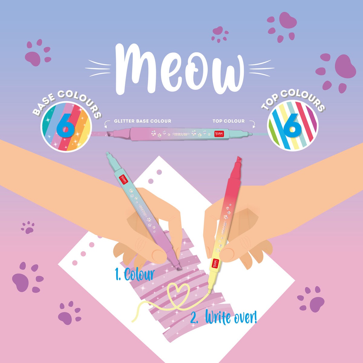 Legami - Marker Dual-Tip 6er Set