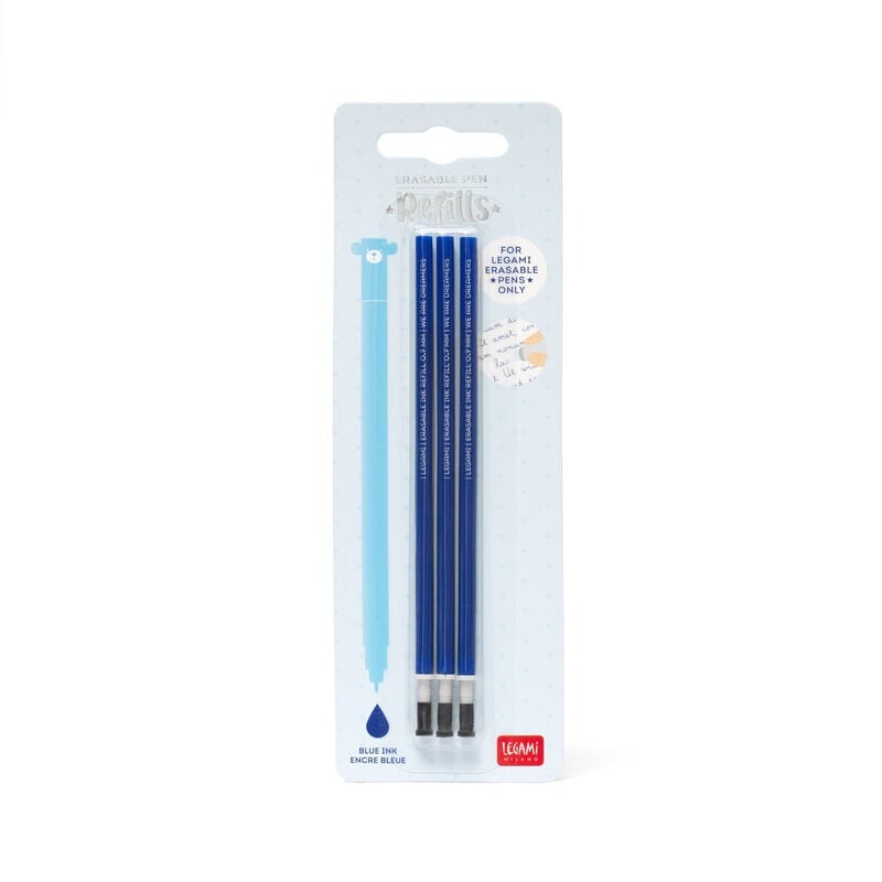 Legami - Ersatzmine für löschbaren Gelstift Blau 0,4 mm