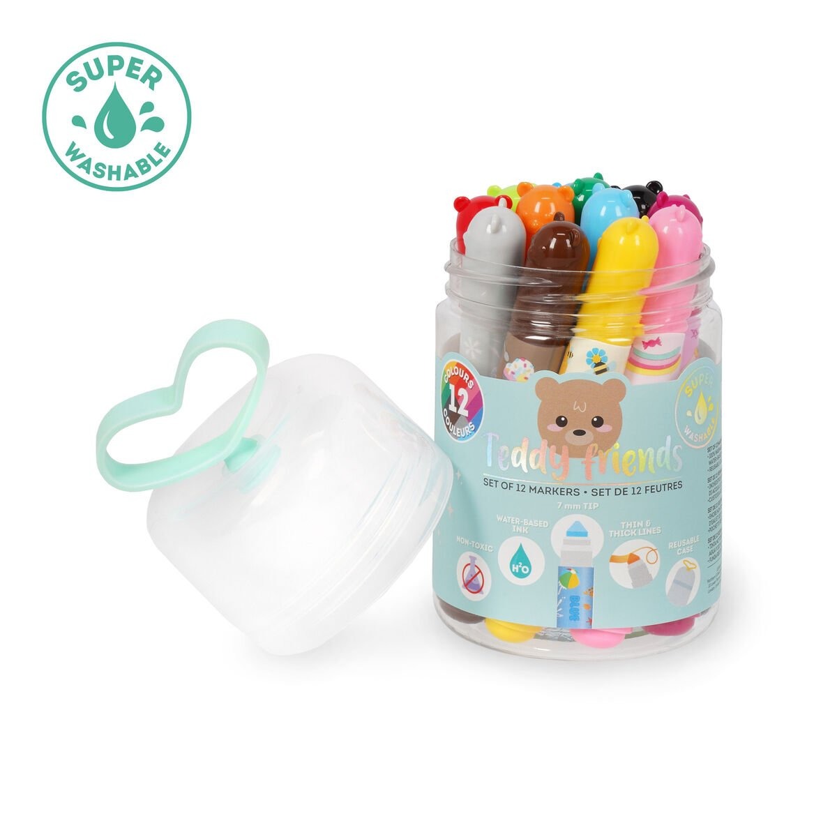 Legami - Filzstifte 12 Stk. Teddy Friends
