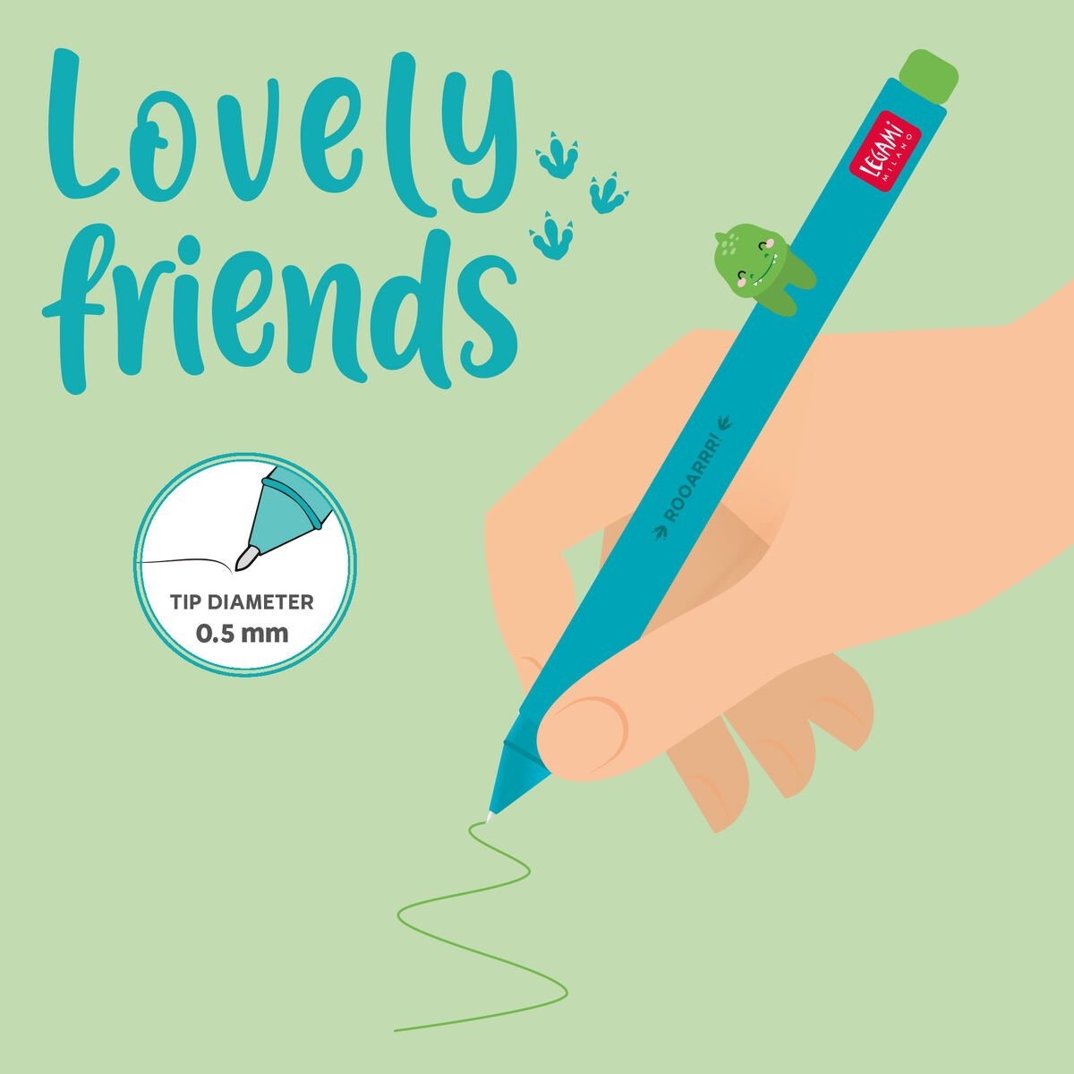 Legami - Gelstift Lovely Friends Dino