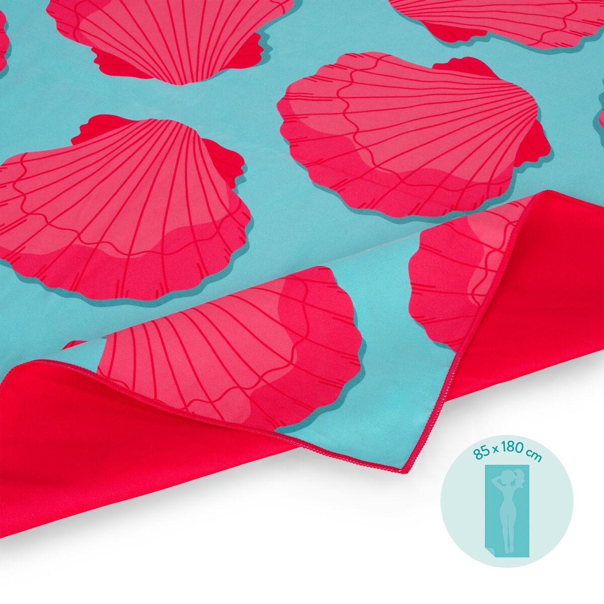 Legami - Handtuch aus Mikrofaser Seashell