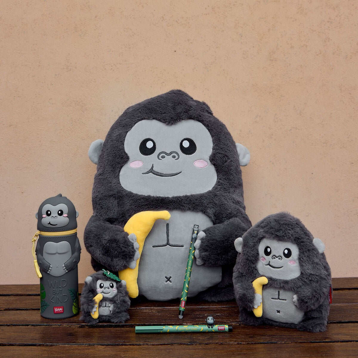 Legami - Mäppchen aus Silikon Gorilla