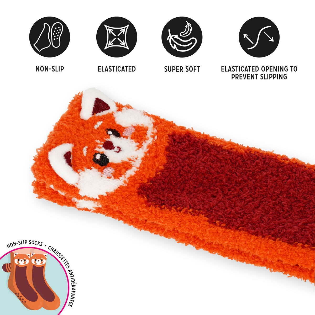 Legami - Rutschfeste Socken - It's a Match! Red Panda