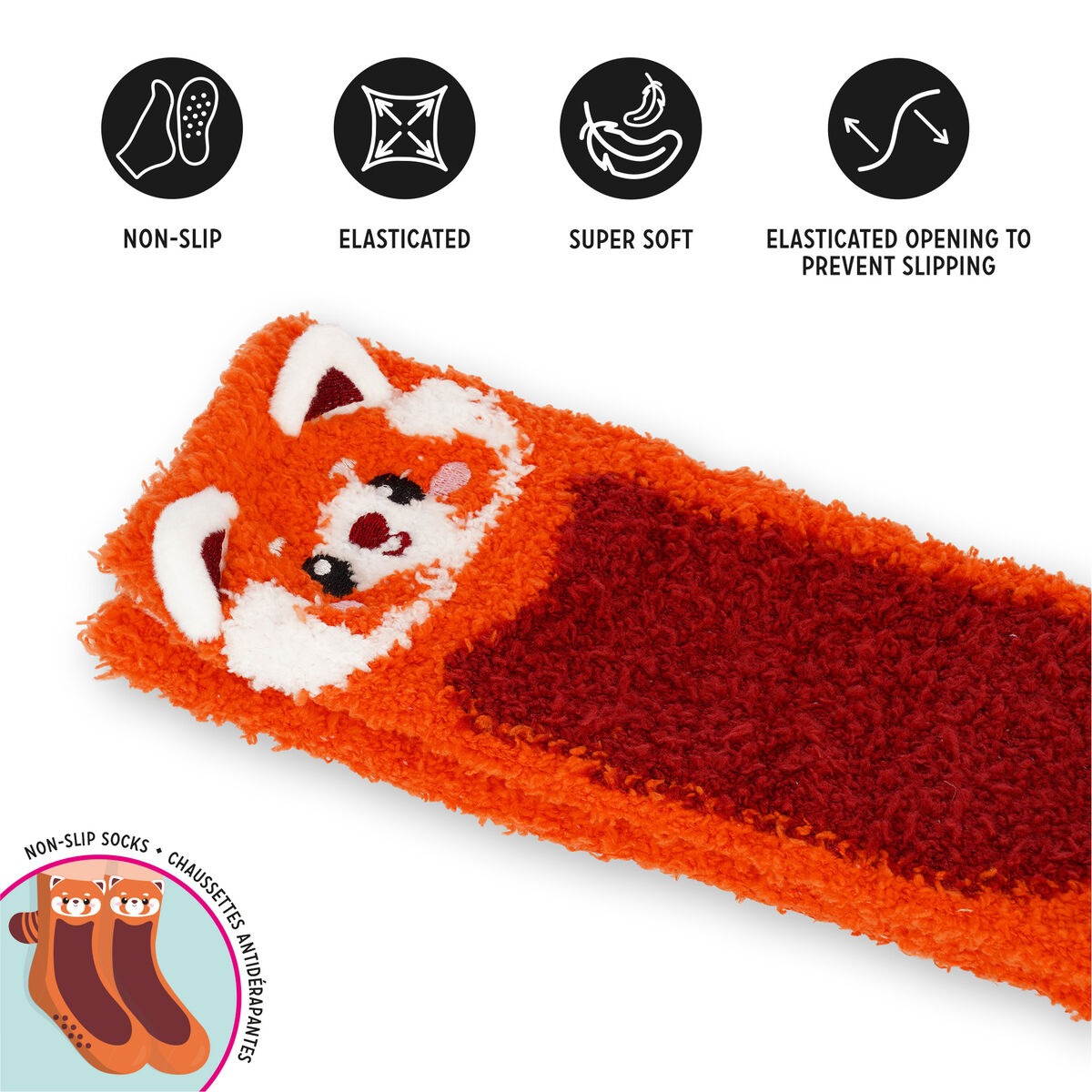Legami - Rutschfeste Socken - It's a Match! Red Panda