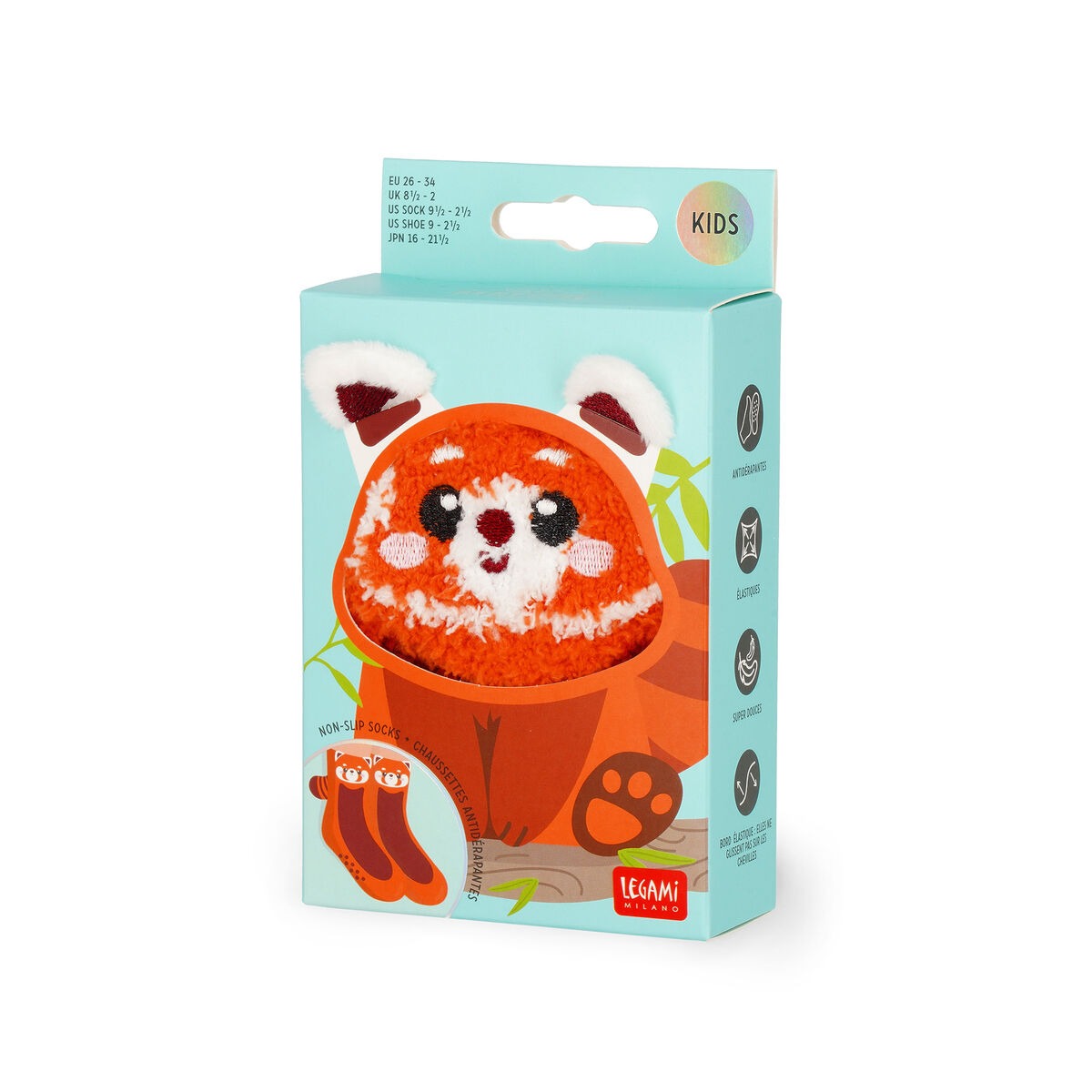 Legami - Rutschfeste Socken - It's a Match! Red Panda