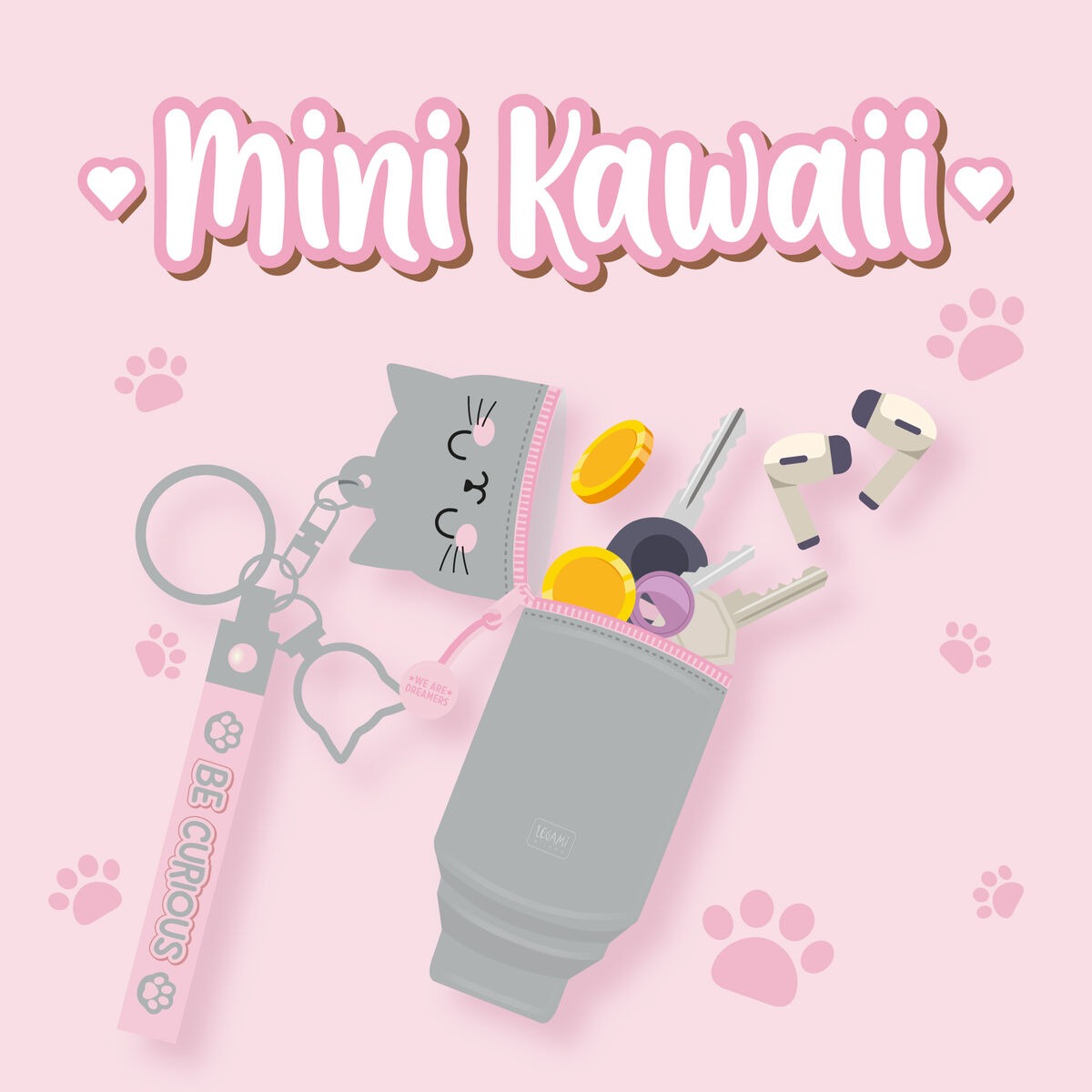 Legami - Schlüsselanhänger Silikon Kawaii Kitty