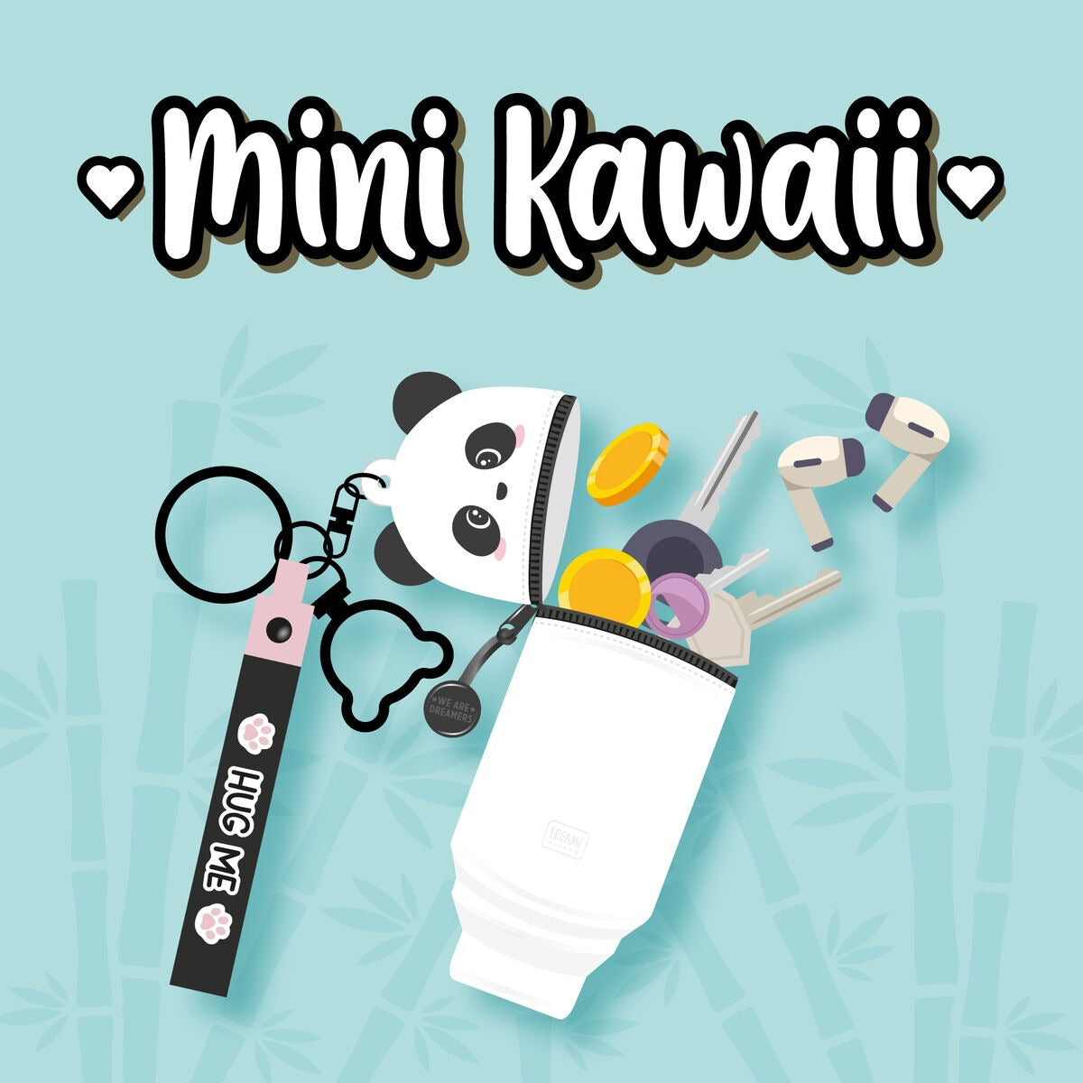 Legami - Schlüsselanhänger Silikon Kawaii Panda