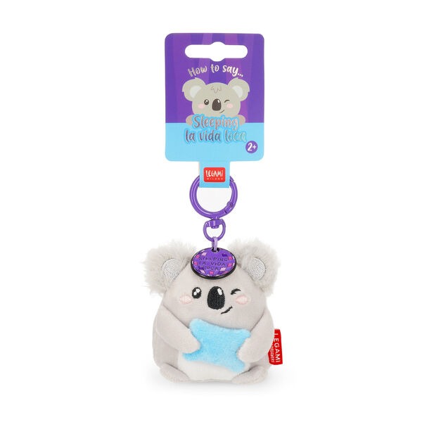 Legami - Schlüsselanhänger Plüsch Koala „Sleeping la Vida Loca“