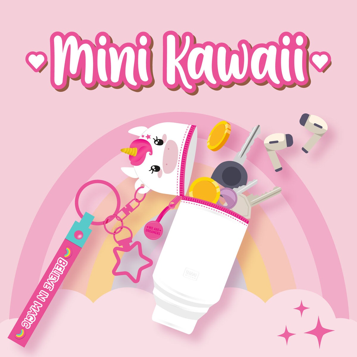 Legami - Schlüsselanhänger Silikon Kawaii Unicorn