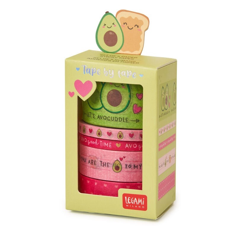 Legami - Washi Tape 5 Rollen Avocado