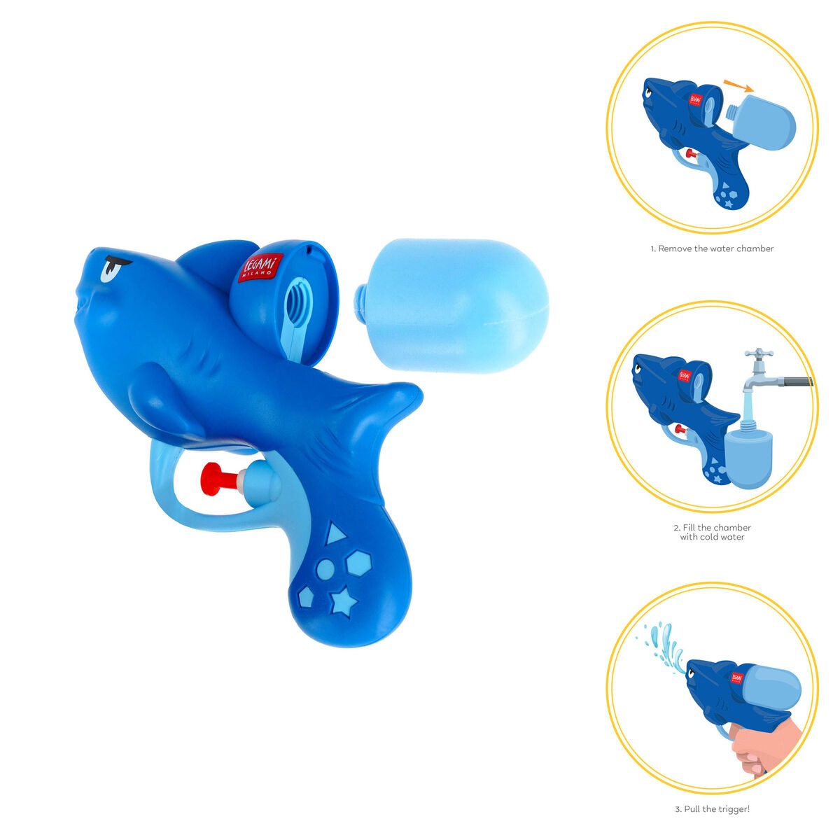 Legami - Wasserpistole Shark 50ml