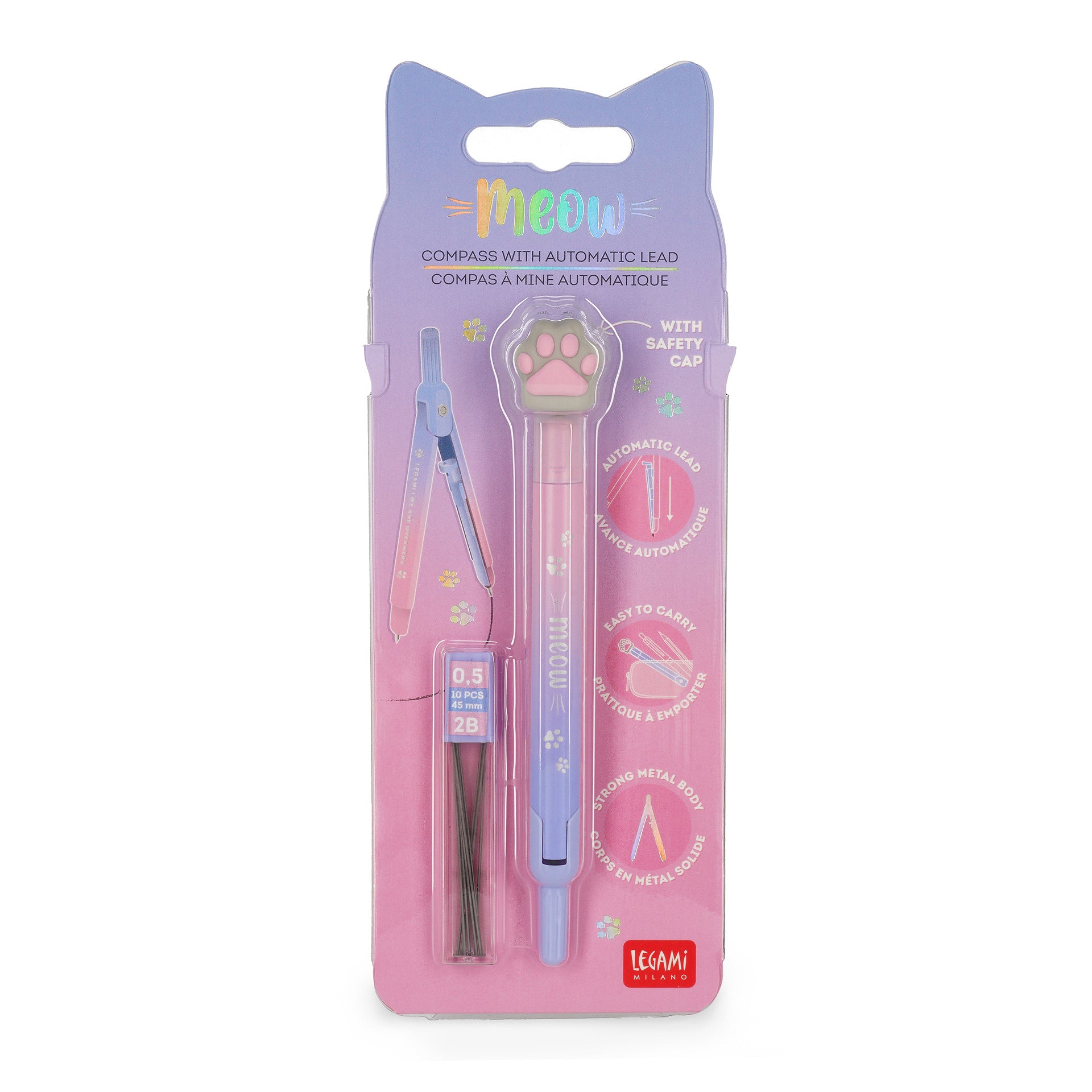 Legami - Zirkel mit Druckbleistift Meow