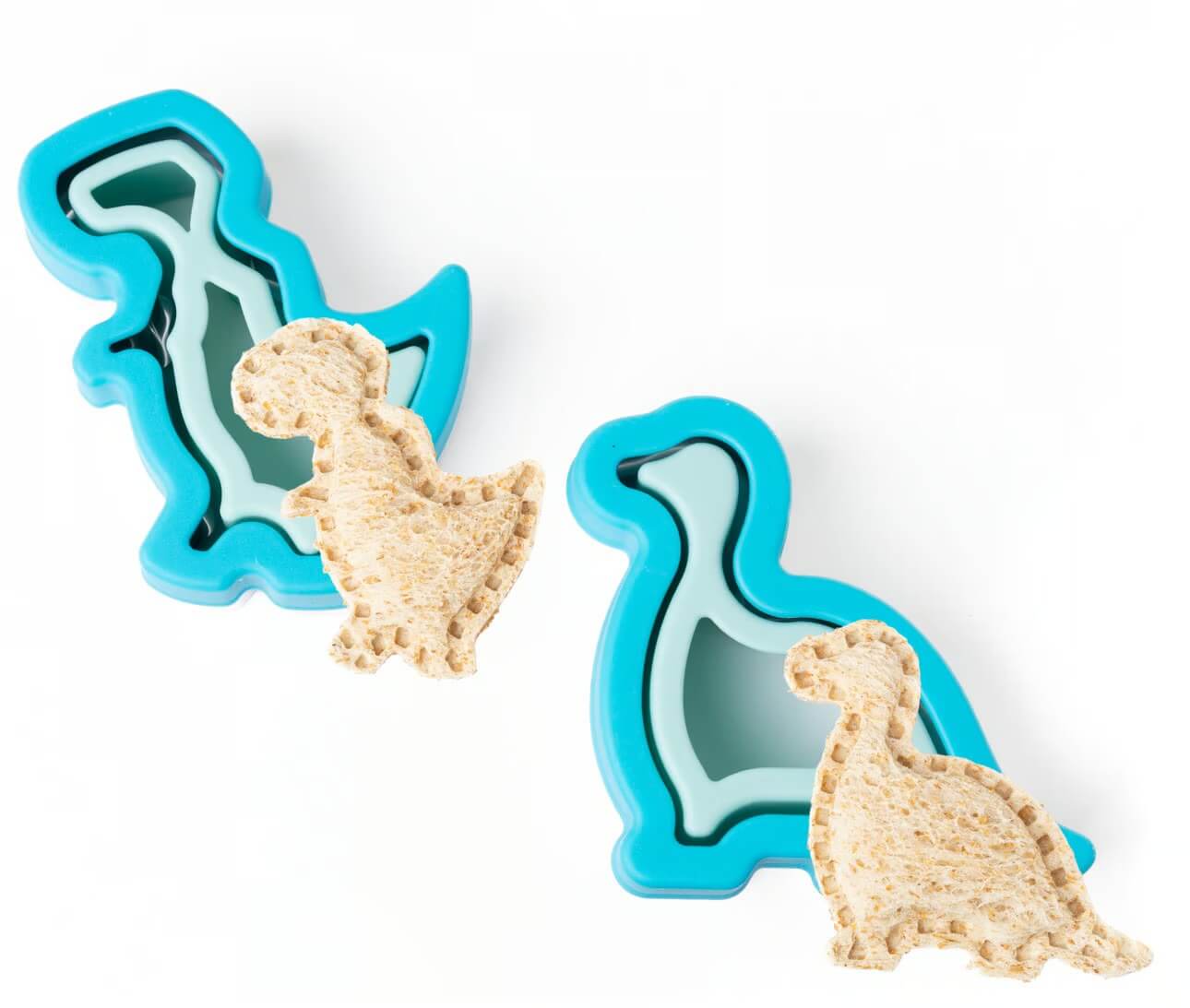 LEKKABOX - Dino Ausstecher für gefüllte Sandwiches, 2er Set