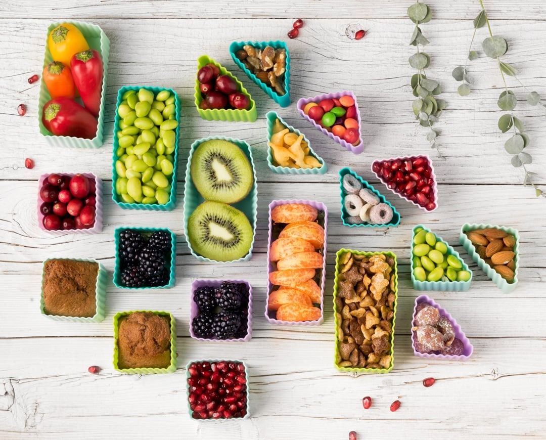 LEKKABOX - Bento Förmchen 2er Set Rosa/Flieder