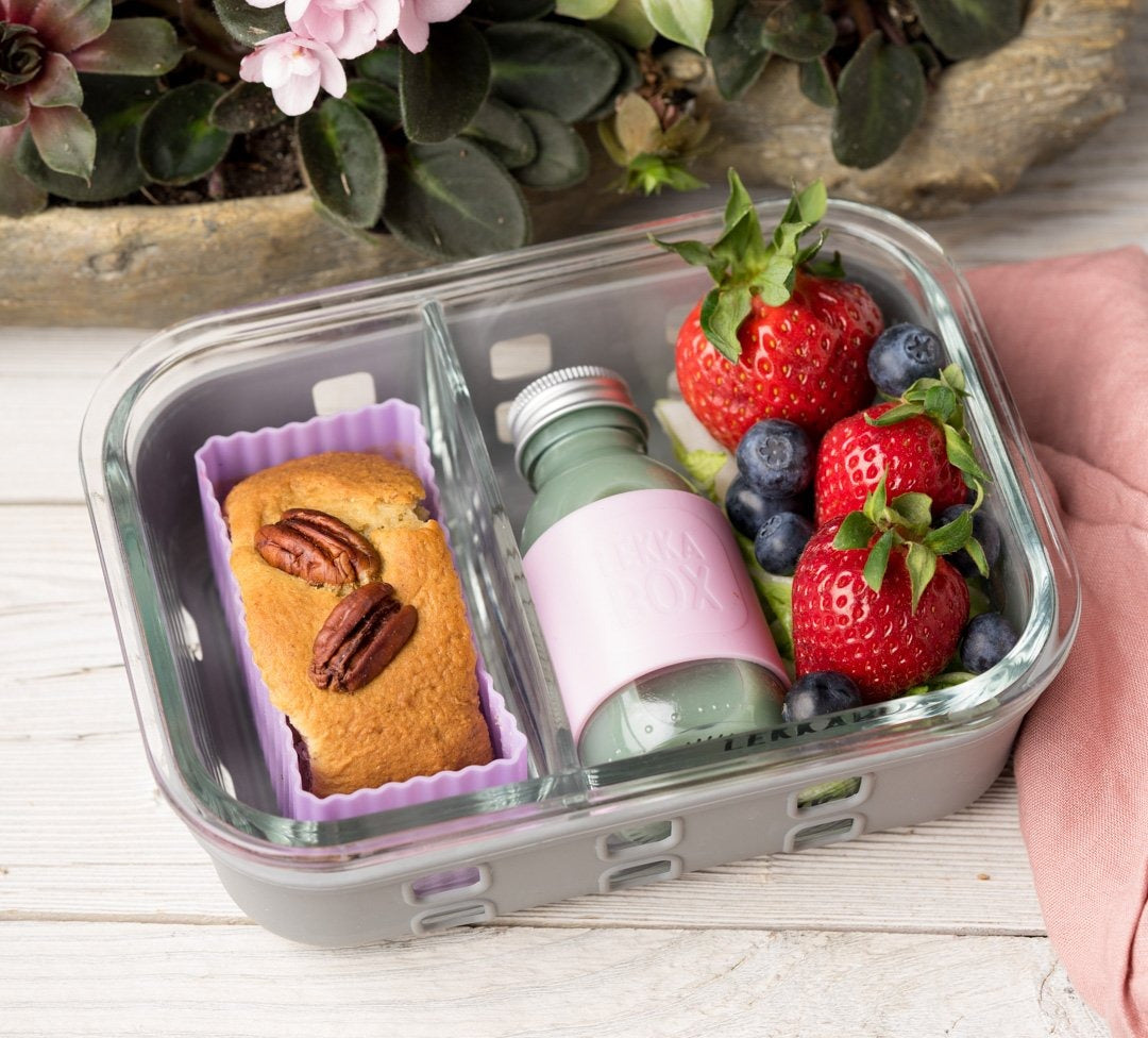LEKKABOX - Bento Förmchen 2er Set Rosa/Flieder