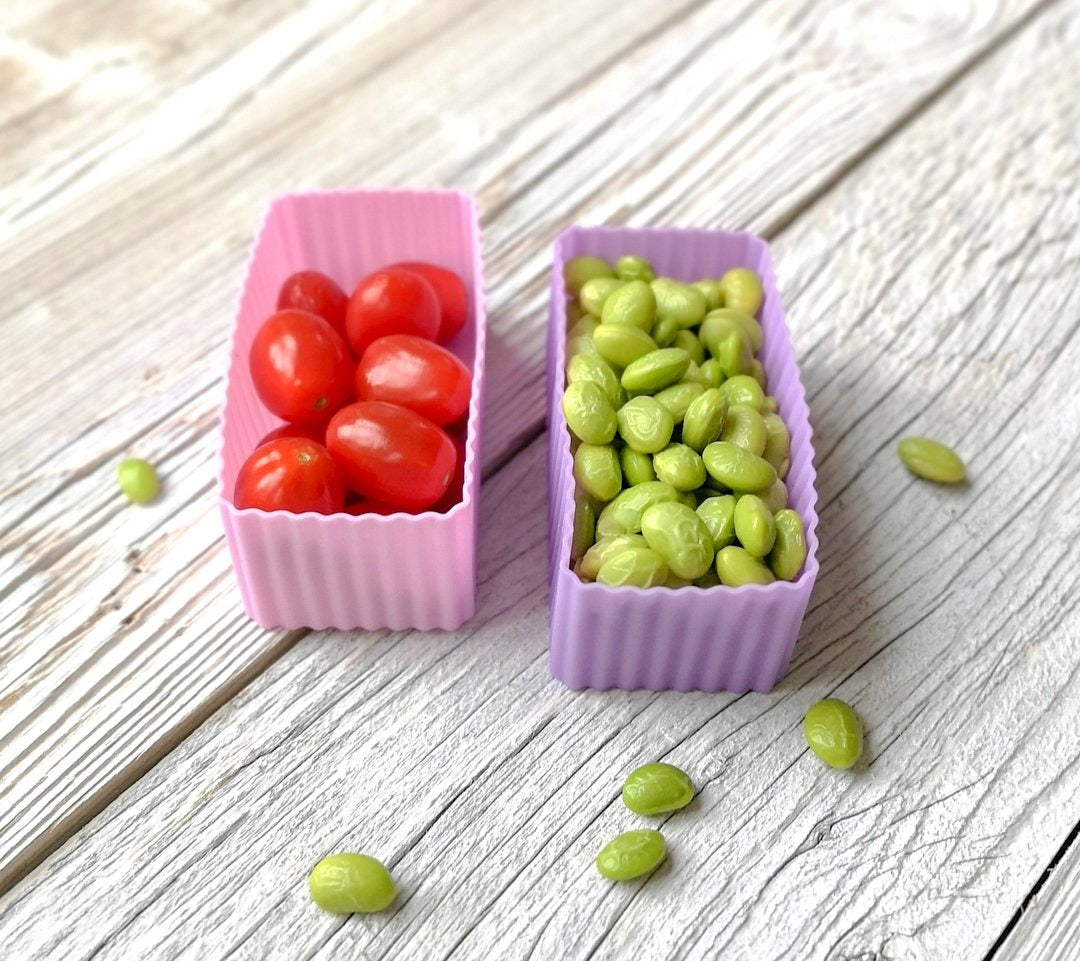 LEKKABOX - Bento Förmchen 2er Set Rosa/Flieder
