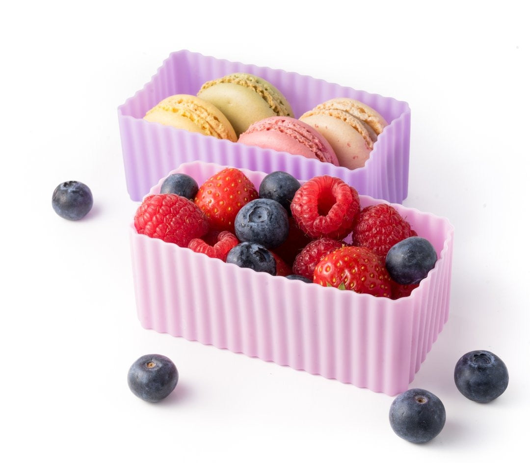 LEKKABOX - Bento Förmchen 2er Set Rosa/Flieder