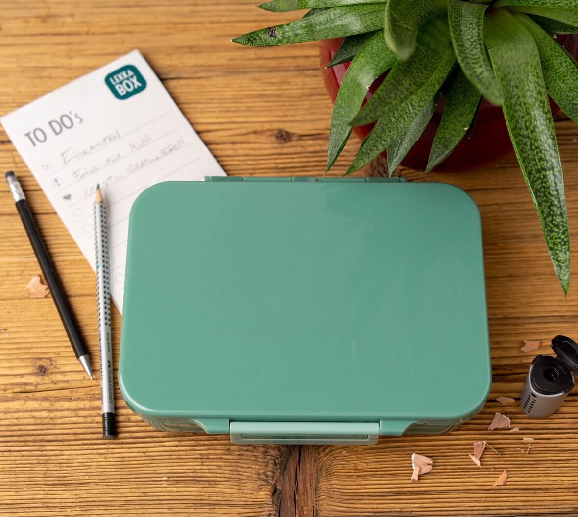 LEKKABOX - Classic Lunchbox Forest mit 4 Fächern