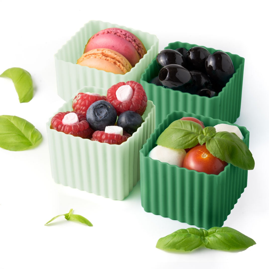 LEKKABOX - Bento Förmchen 4er Set Forest