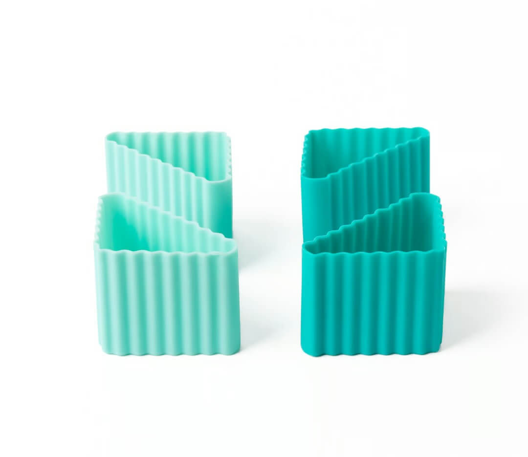 LEKKABOX - Bento Förmchen 4er Set Ocean Triangle Cups