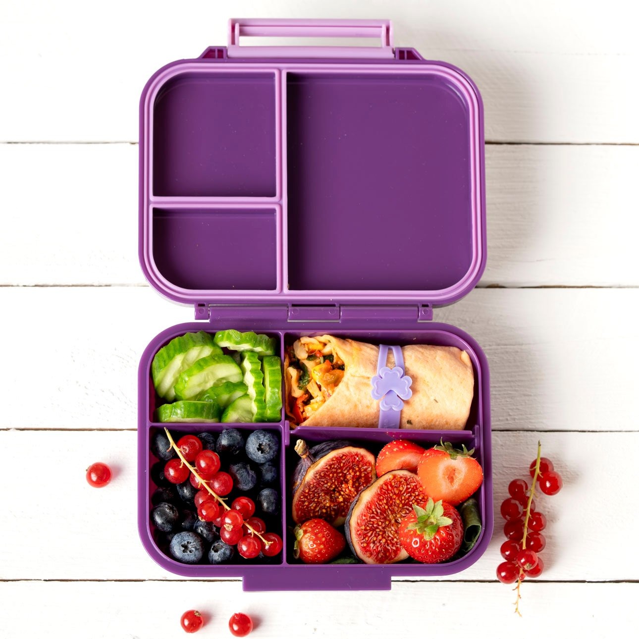 LEKKABOX - Mini Classic Lunchbox  mit 3 Fächern Lilac