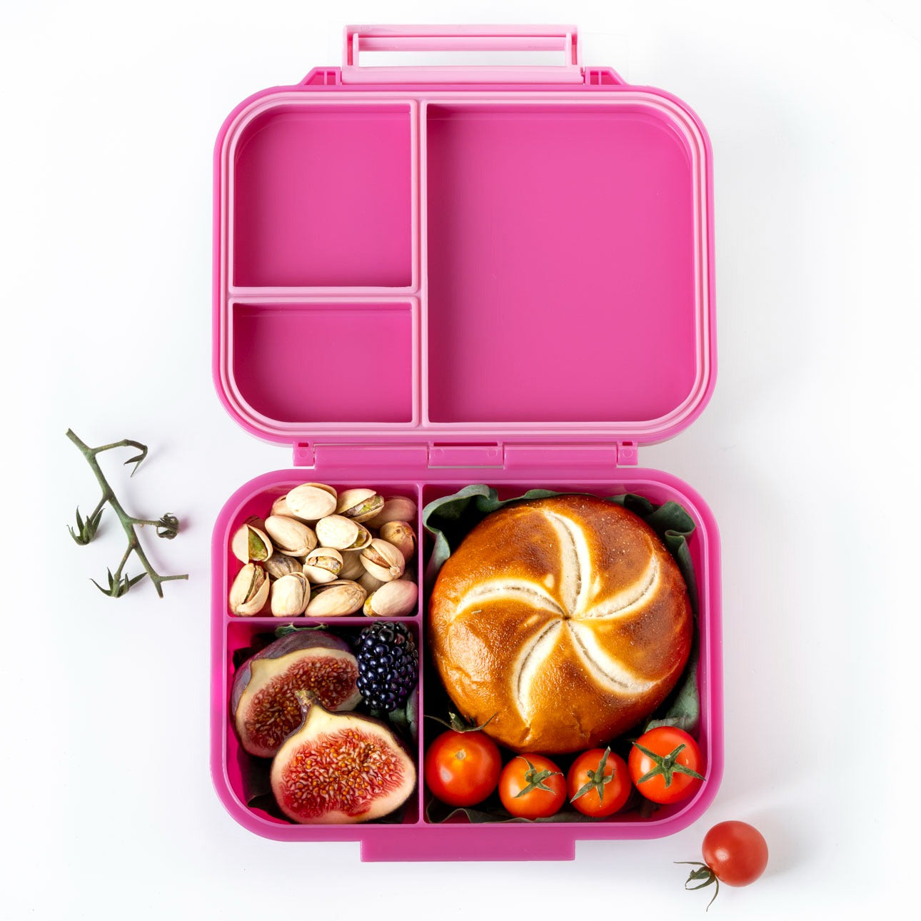 LEKKABOX - Mini Classic Lunchbox mit 3 Fächern Berry