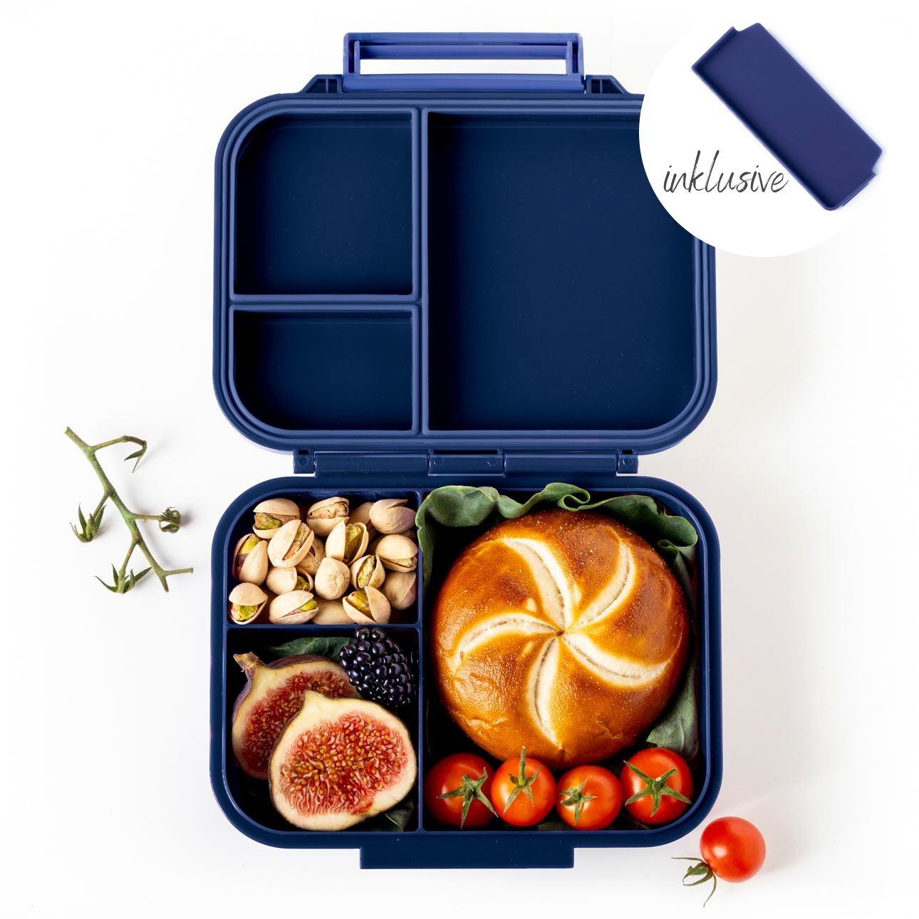 LEKKABOX - Mini Classic Lunchbox mit 3 Fächern Cosmic