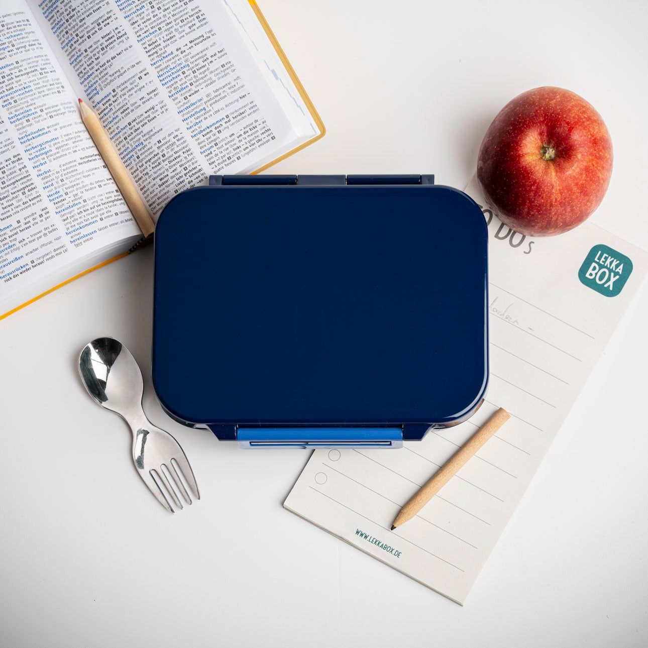 LEKKABOX - Mini Classic Lunchbox mit 3 Fächern Cosmic
