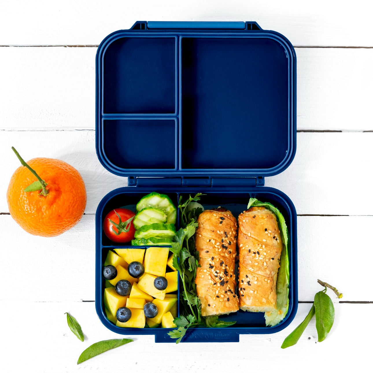 LEKKABOX - Mini Classic Lunchbox mit 3 Fächern Cosmic