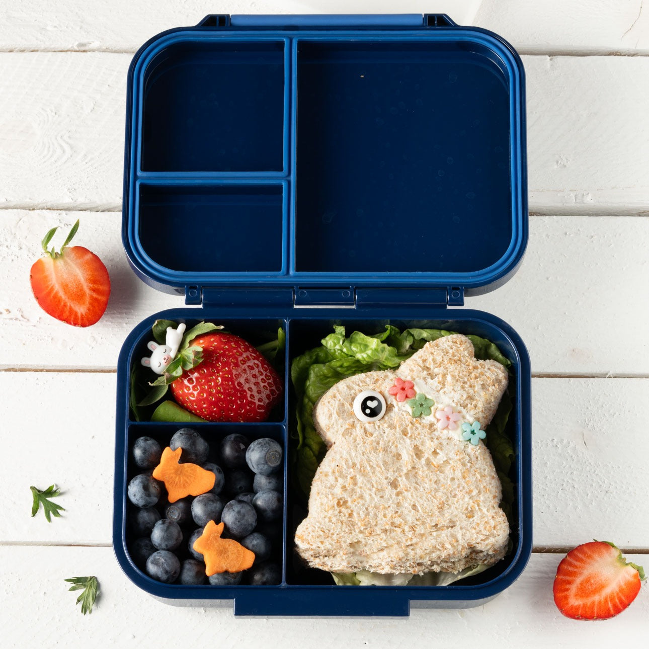 LEKKABOX - Mini Classic Lunchbox mit 3 Fächern Cosmic
