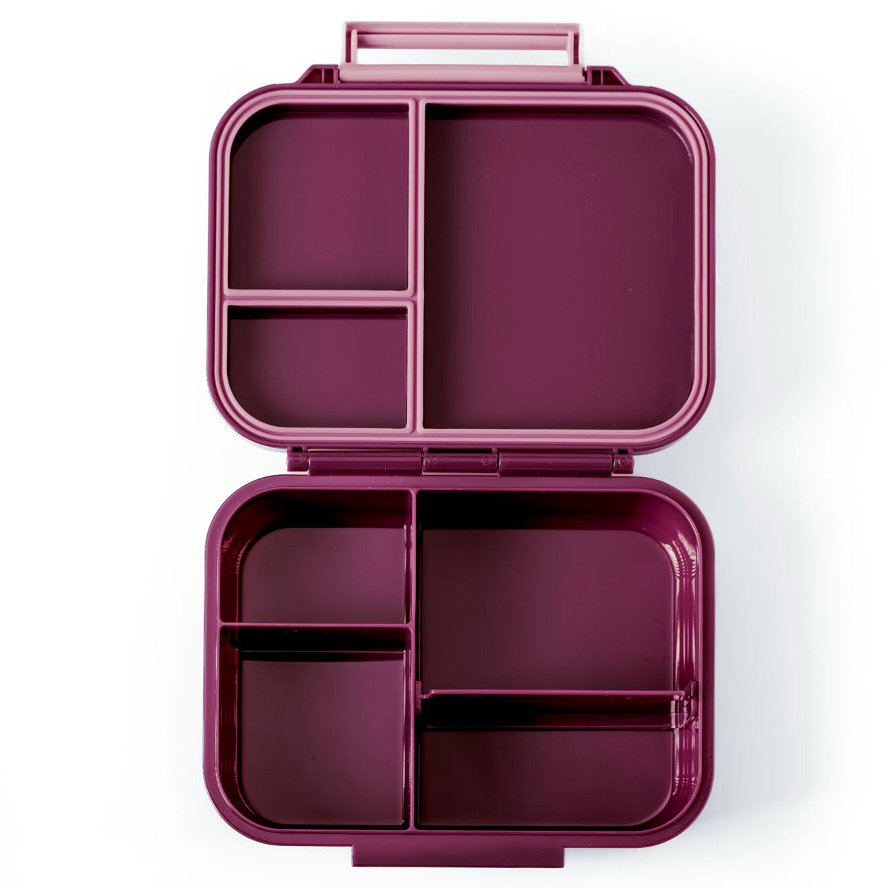 LEKKABOX - Mini Classic Lunchbox  mit 3 Fächern Plum