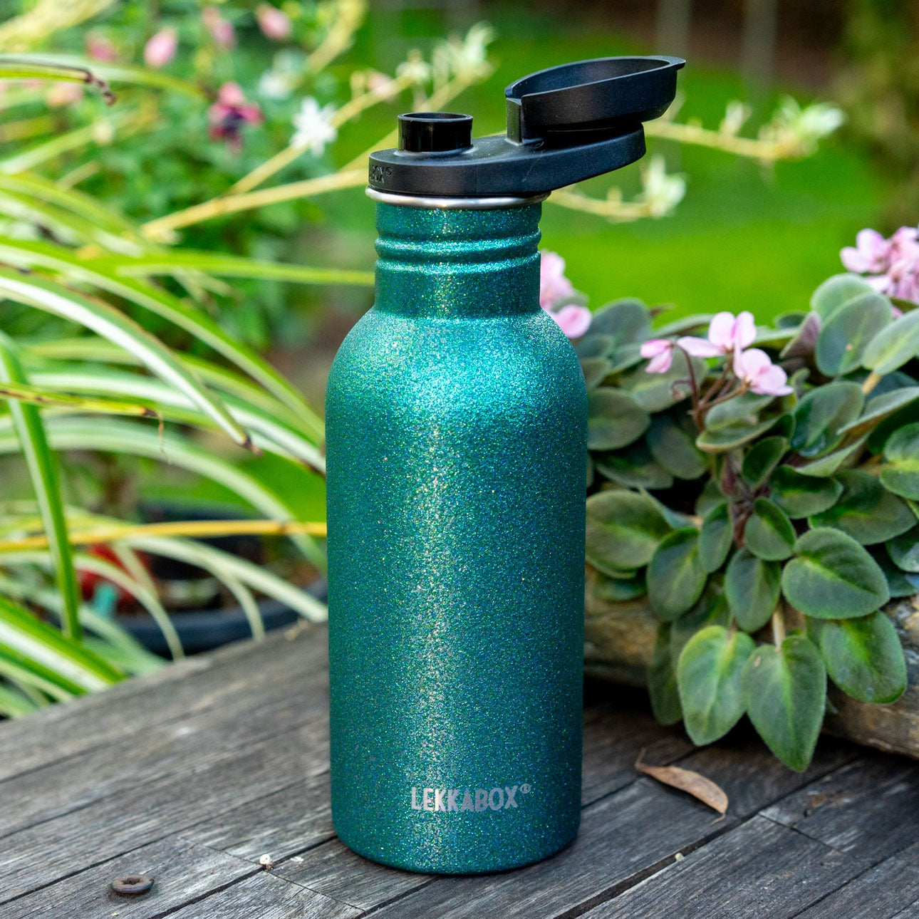 LEKKABOX - Trinkflasche Edelstahl 500ml Aqua