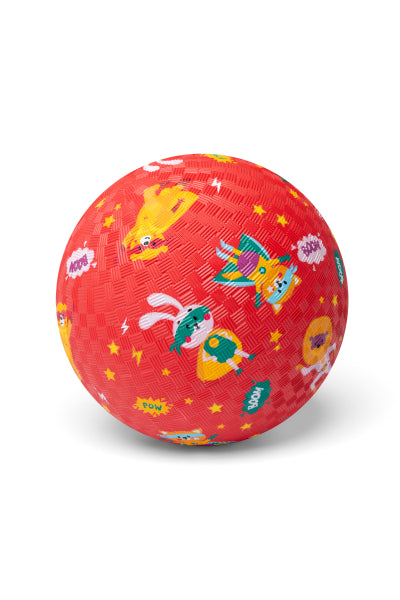 Little L - Ball aus Naturkautschuk "Superhelden" ⌀18cm