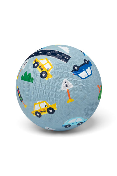 Little L - Ball aus Naturkautschuk "Autos" ⌀18cm