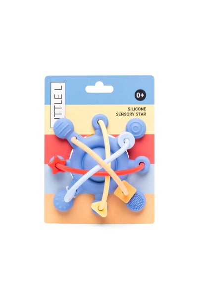 Little L - Sensorikspiel Silikon Stern Blau
