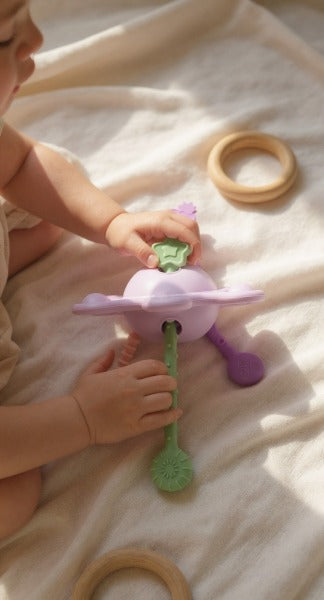 Little L - Sensorikspiel Silikon Ufo klein Lila