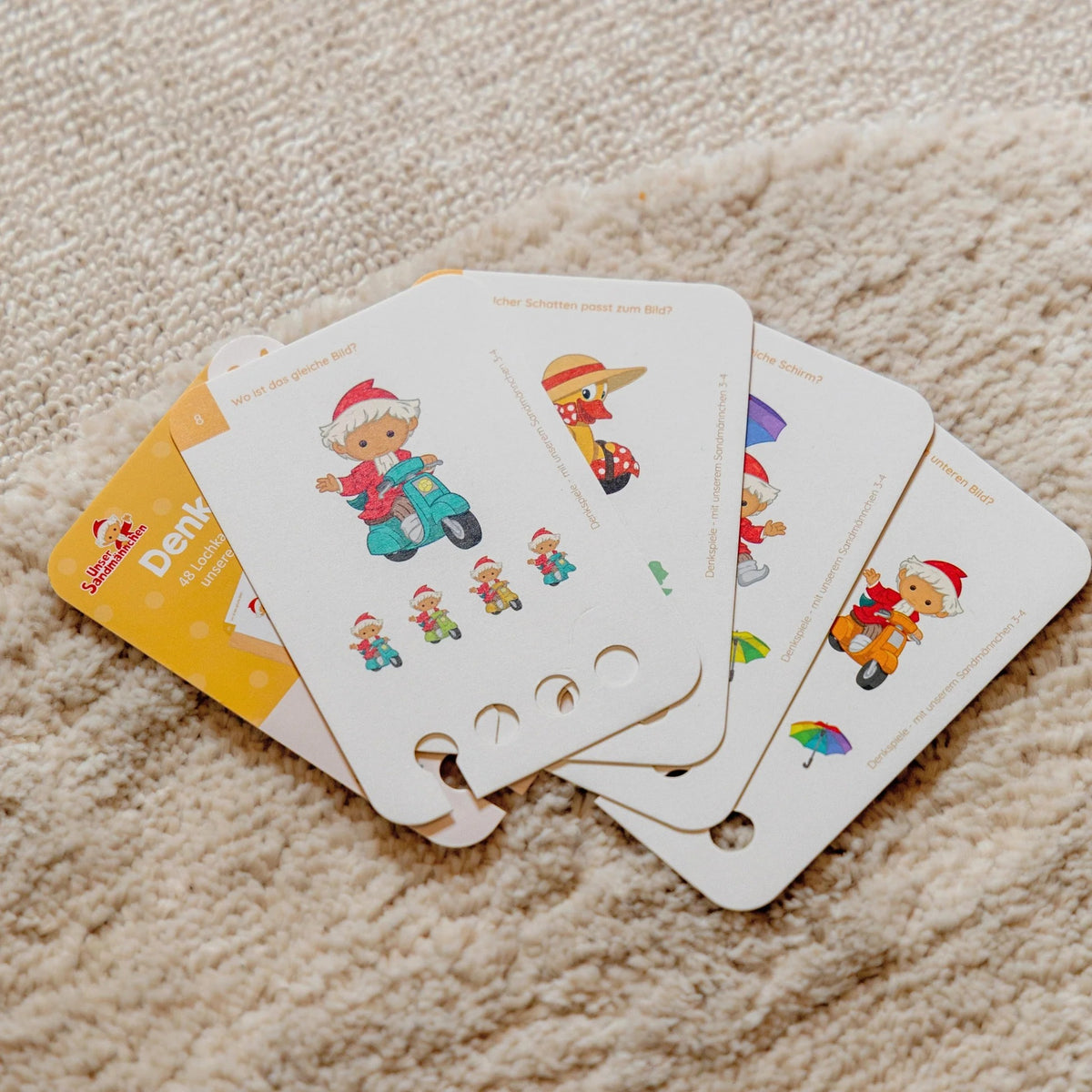 Kölner Lernspielverlag - Kartensatz Denkspiele Sandmännchen 3-4