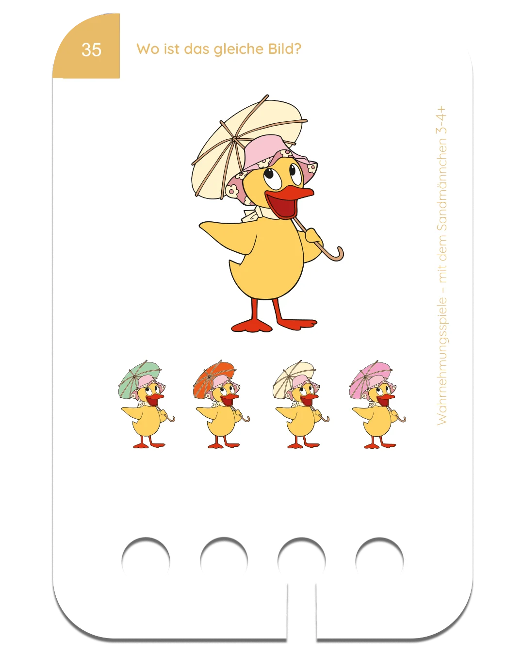 Kölner Lernspielverlag - Kartensatz Denkspiele Sandmännchen 3-4