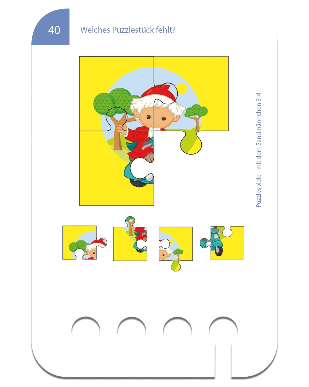 Kölner Lernspielverlag - Kartensatz Puzzlespiele Sandmännchen 3-4