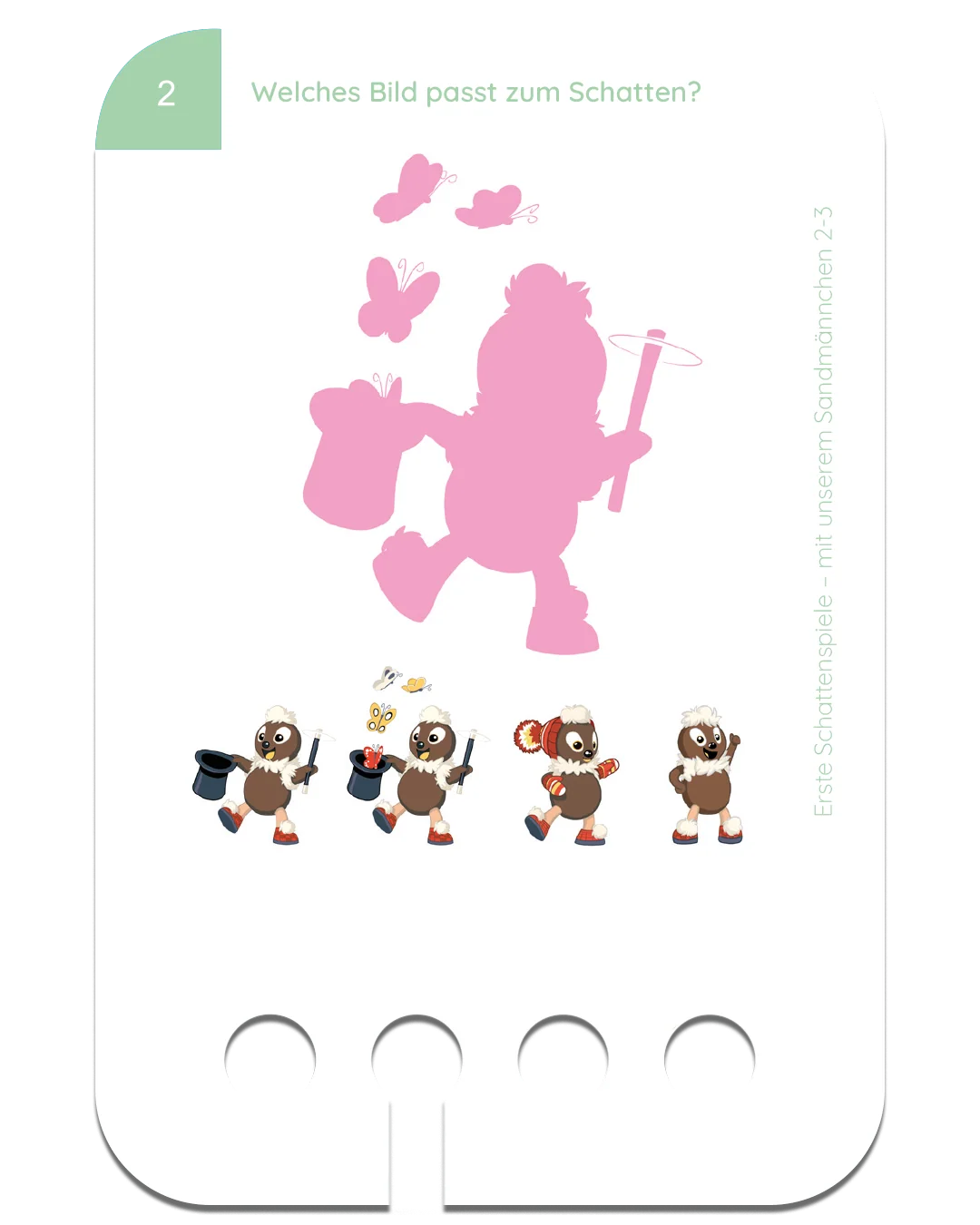Kölner Lernspielverlag - Kartensatz Schattenspiele Sandmännchen 2-3