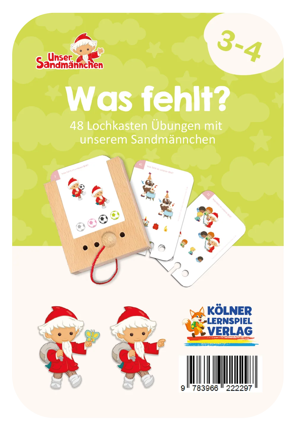 Kölner Lernspielverlag - Kartensatz Was fehlt? Sandmännchen 3-4