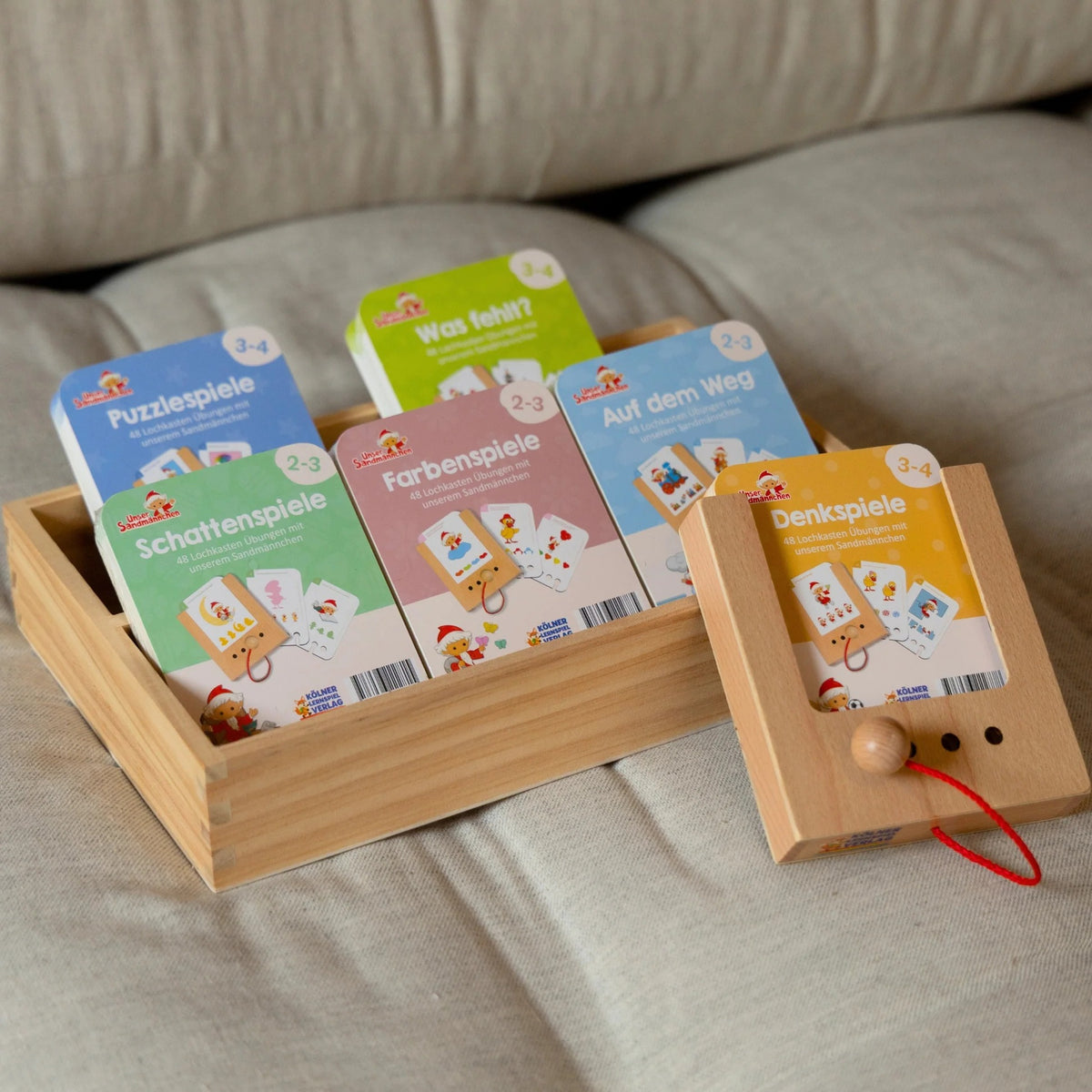 Kölner Lernspielverlag -  Lochkasten Starterset Sandmännchen 2-4 Jahre