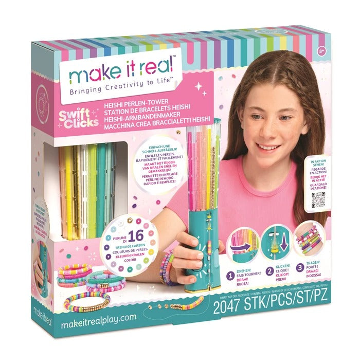 make it real - Perlen-Turm Heishi-Armbänder