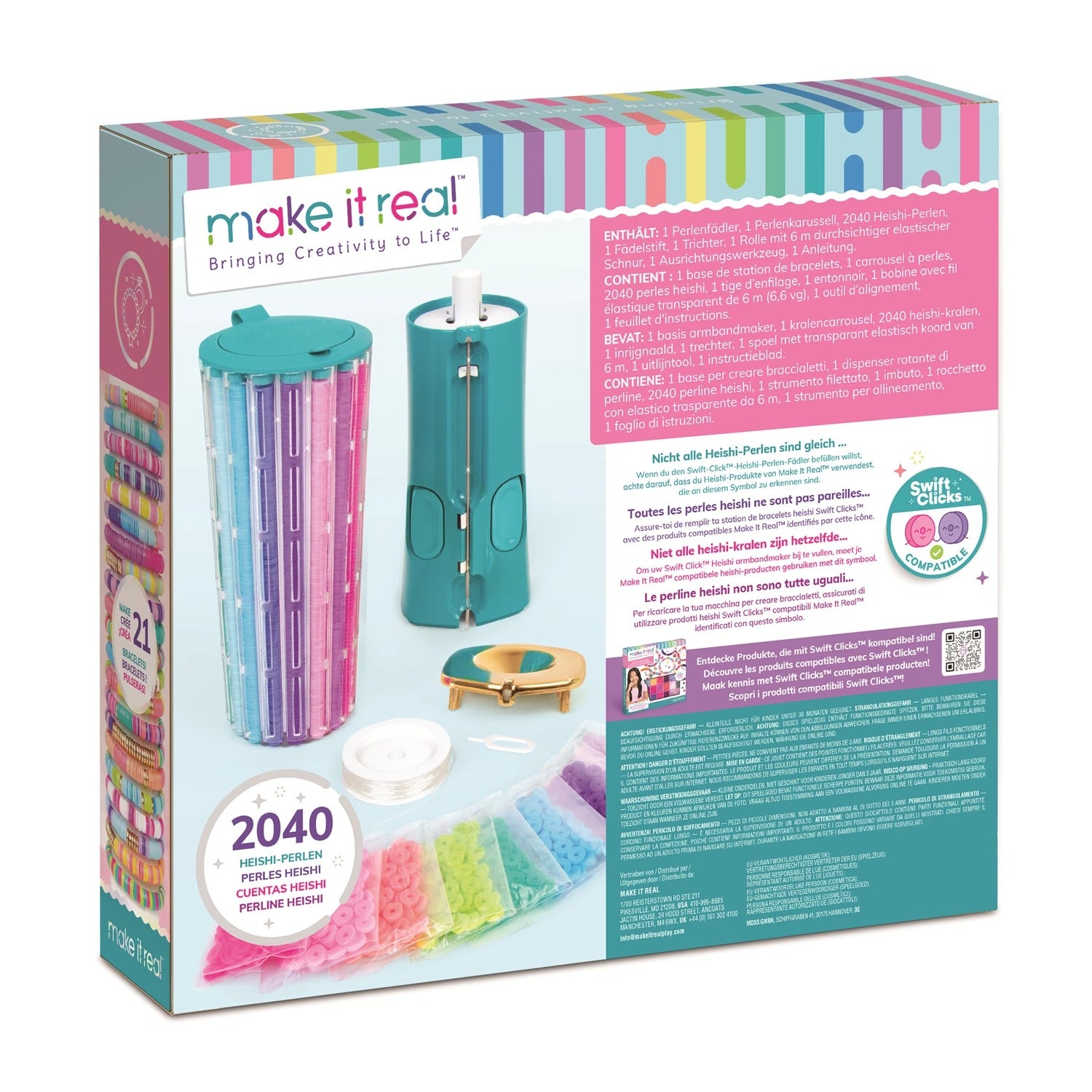 make it real - Perlen-Turm Heishi-Armbänder