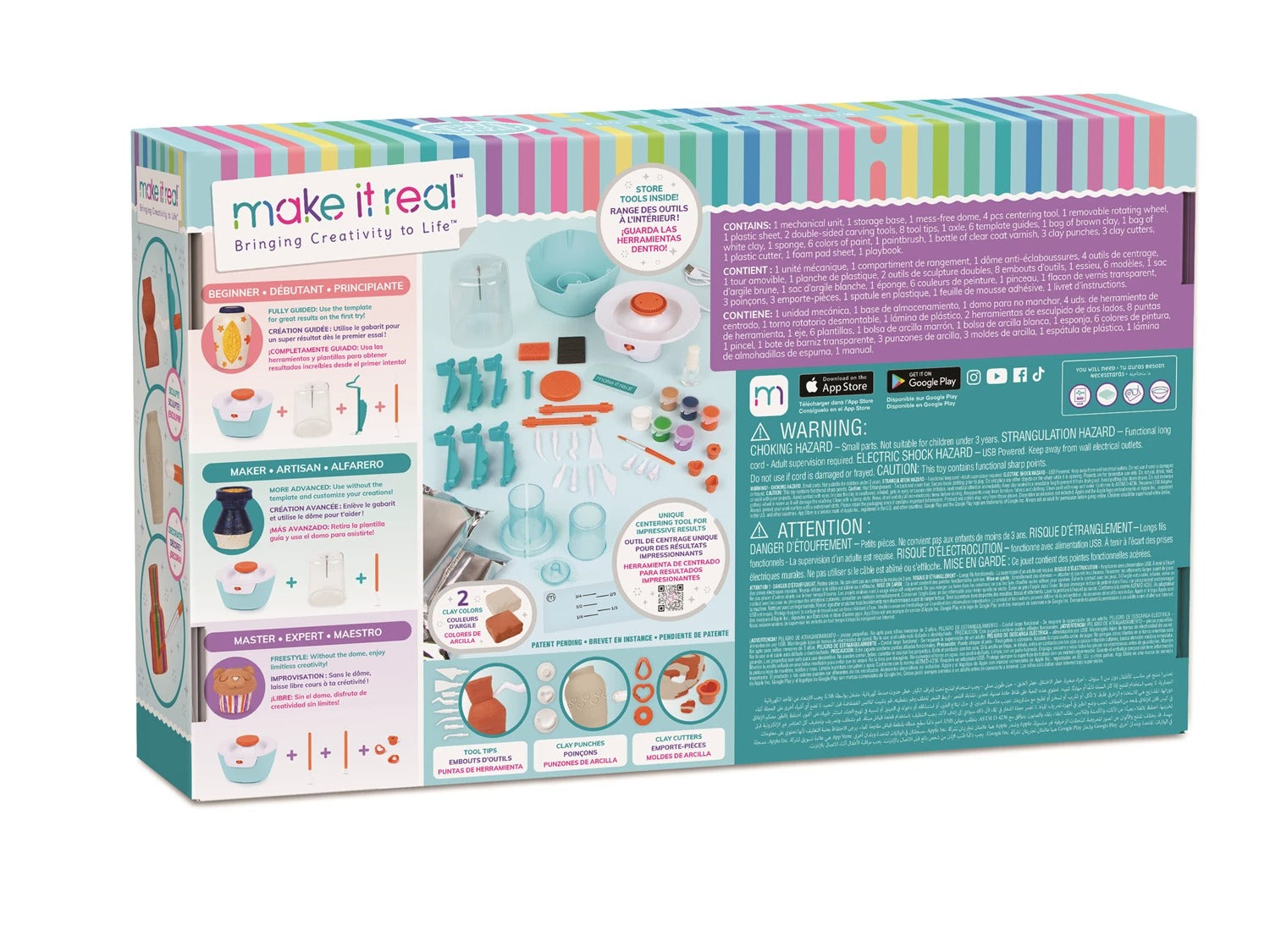 make it real - Mini Töpferstudio Deluxe Set