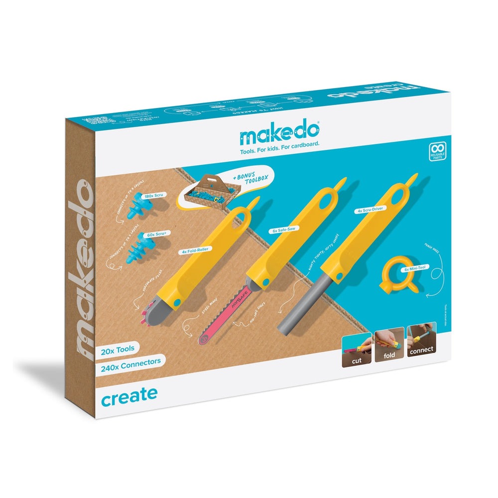 makedo - Create Kit: Karton-Bauset groß